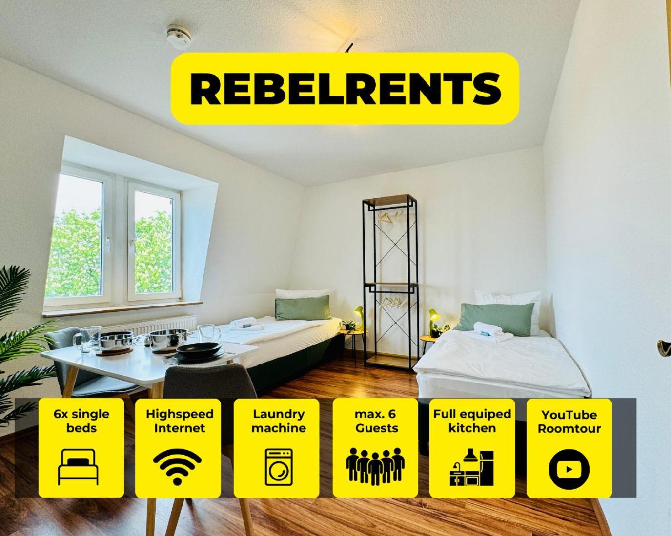 #3 Rebelrents - 6P Apartment, Modern, Stylisch Und Zentral! Zeitz Ngoại thất bức ảnh